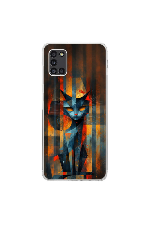 Samsung Galaxy A31 Uyumlu Şeffaf Kılıf Aesthetic 2 Tasarımlı