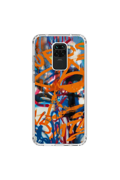 Xiaomi Redmi Note 9 Uyumlu Şeffaf Kılıf Graffiti 2 Tasarımlı