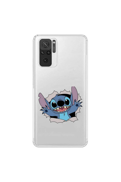 Xiaomi Redmi Note 10 Uyumlu Şeffaf Kılıf Couple Stitch 1 Tasarımlı
