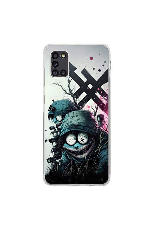 Samsung Galaxy A31 Uyumlu Şeffaf Kılıf Aesthetic 6 Tasarımlı