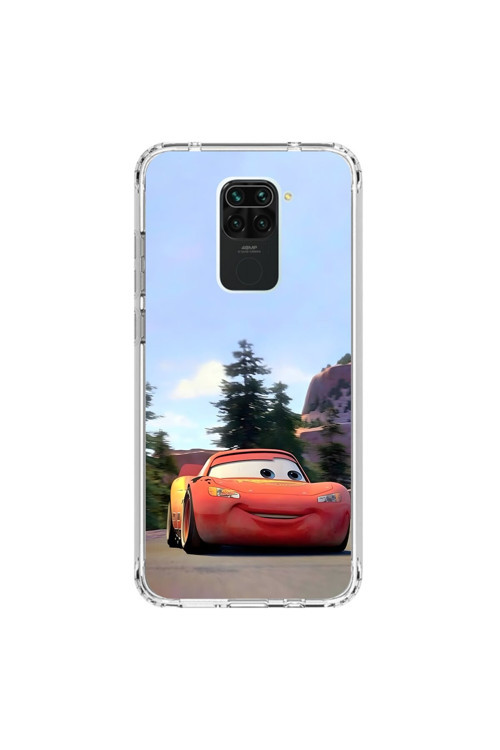 Xiaomi Redmi Note 9 Uyumlu Şeffaf Kılıf Couple Mcqueen 1 Tasarımlı