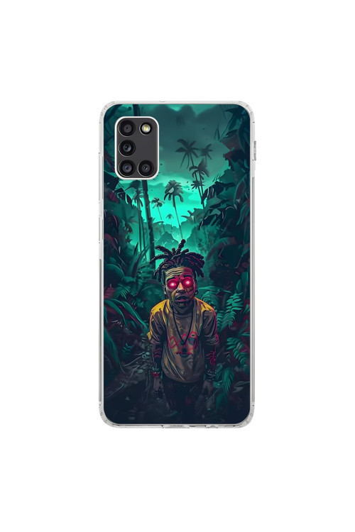 Samsung Galaxy A31 Uyumlu Şeffaf Kılıf Aesthetic 7 Tasarımlı