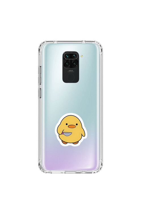 Xiaomi Redmi Note 9 Uyumlu Şeffaf Kılıf Couple Civciv 1 Tasarımlı