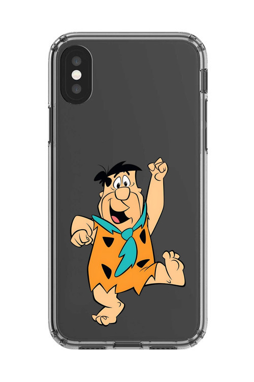 İphone Xs Max Uyumlu Şeffaf Kılıf Cartoon Çakmaktaş 3 Tasarımlı