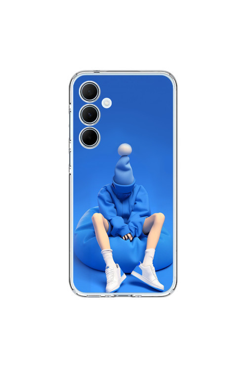 Samsung Galaxy A35 Uyumlu Şeffaf Kılıf No Face 5 Tasarımlı