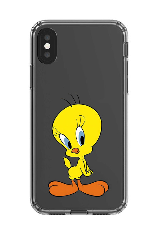 İphone Xs Max Uyumlu Şeffaf Kılıf Cartoon Tweety 17 Tasarımlı