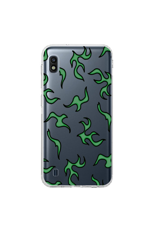 Samsung Galaxy A10 Uyumlu Şeffaf Kılıf Wallpaper 5 Tasarımlı