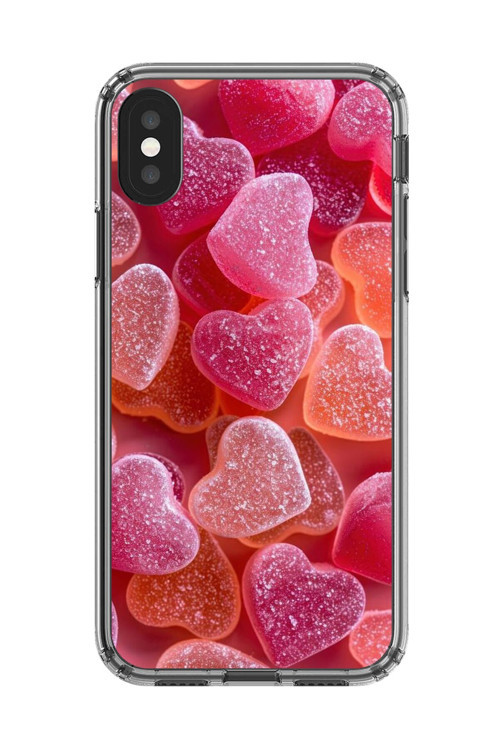 İphone Xs Max Uyumlu Şeffaf Kılıf Şeker Tasarımlı