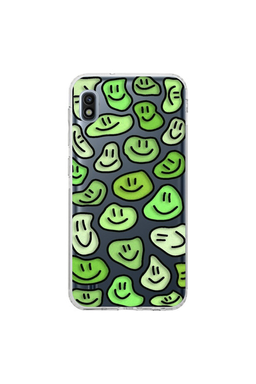 Samsung Galaxy A10 Uyumlu Şeffaf Kılıf Wallpaper 9 Tasarımlı