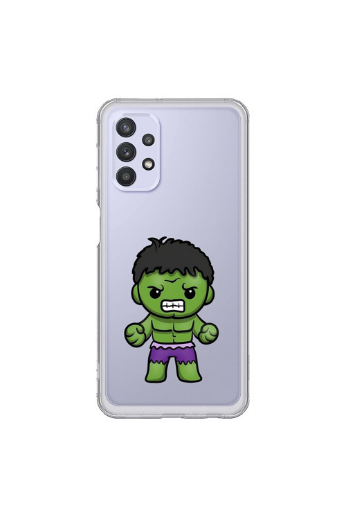 Samsung Galaxy A32 Uyumlu Şeffaf Kılıf Chibi 3 Tasarımlı
