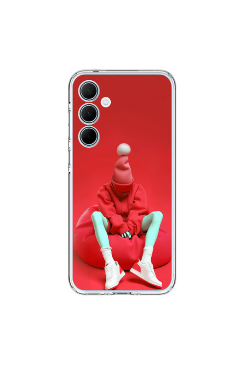 Samsung Galaxy A35 Uyumlu Şeffaf Kılıf No Face 7 Tasarımlı