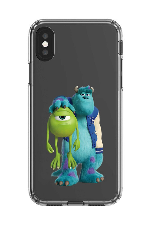 İphone Xs Max Uyumlu Şeffaf Kılıf Cartoon Sevimli Canavarlar 15 Tasarımlı