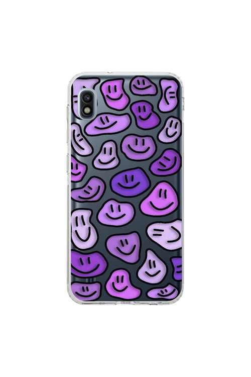 Samsung Galaxy A10 Uyumlu Şeffaf Kılıf Wallpaper 6 Tasarımlı