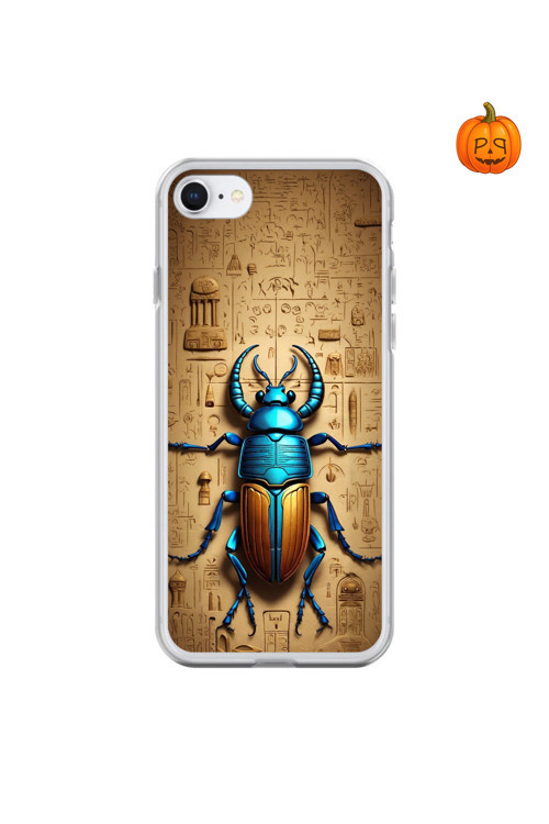 İphone 8 Uyumlu Şeffaf Kılıf Antik Mısır 3 Tasarımlı
