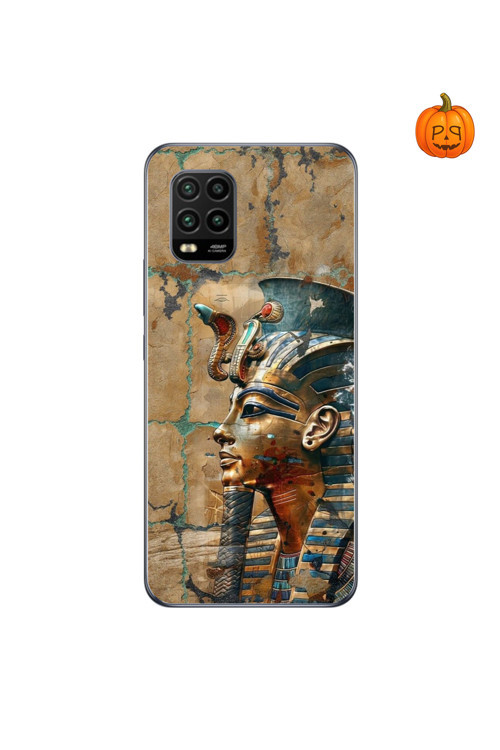 Xiaomi Mi 10 Lite Uyumlu Şeffaf Kılıf Antik Mısır 6 Tasarımlı