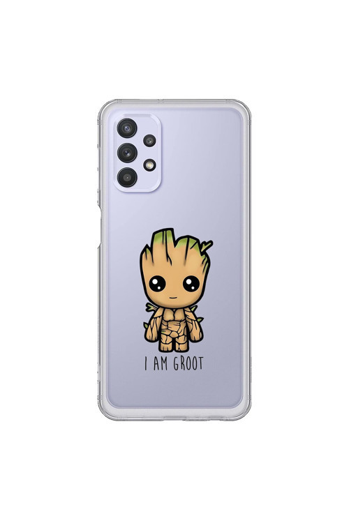 Samsung Galaxy A32 Uyumlu Şeffaf Kılıf Chibi 1 Tasarımlı