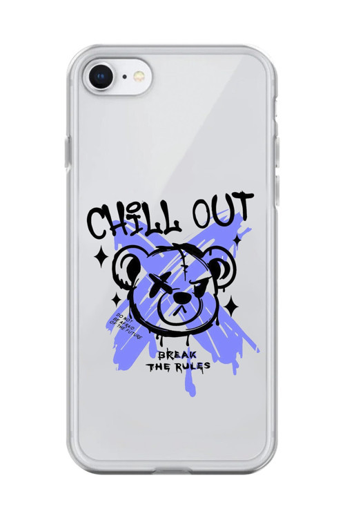 İphone 7 Uyumlu Şeffaf Kılıf Graffiti 8 Tasarımlı