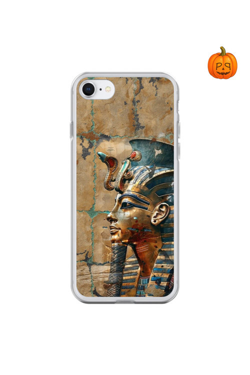 İphone 8 Uyumlu Şeffaf Kılıf Antik Mısır 6 Tasarımlı