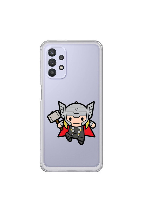 Samsung Galaxy A32 Uyumlu Şeffaf Kılıf Chibi 5 Tasarımlı