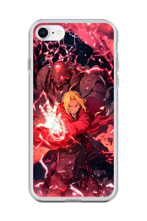 İphone 6S Plus Uyumlu Şeffaf Kılıf Fullmetal Alchemist Tasarımlı 1