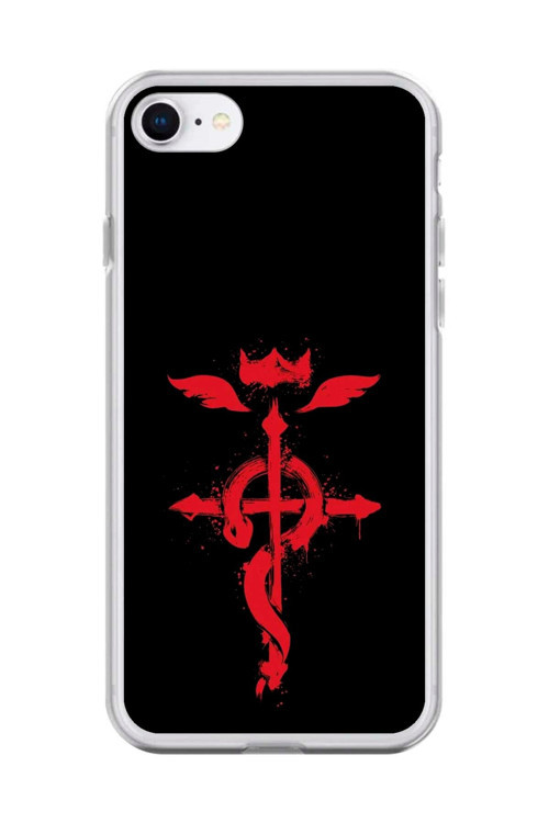 İphone 6S Plus Uyumlu Şeffaf Kılıf Fullmetal Alchemist Tasarımlı 2