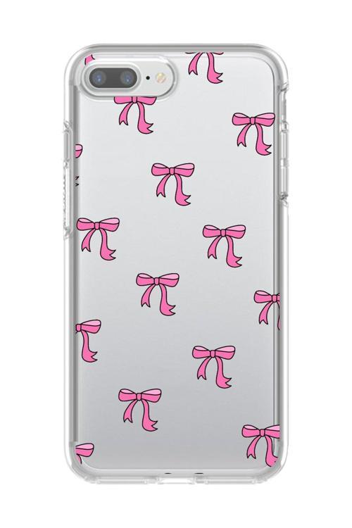 İphone 7 Plus Uyumlu Şeffaf Kılıf Kurdele 3 Tasarımlı