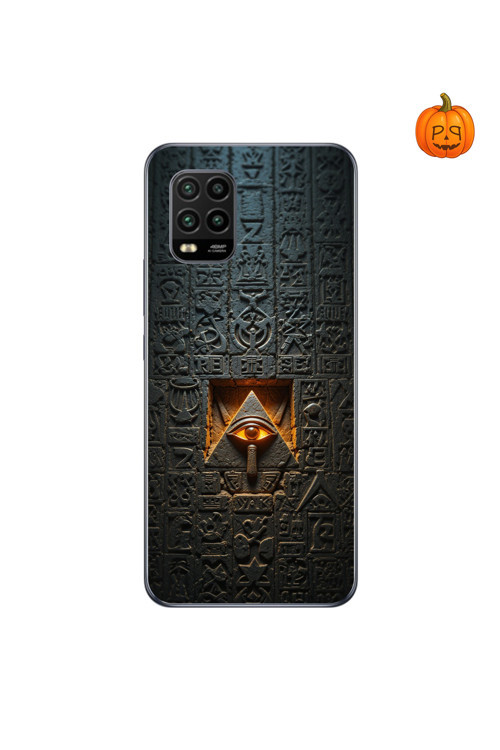 Xiaomi Mi 10 Lite Uyumlu Şeffaf Kılıf Antik Mısır 4 Tasarımlı