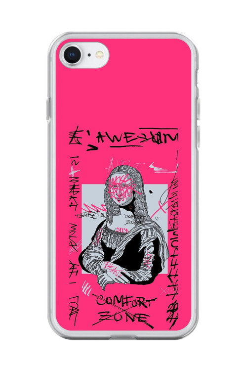 İphone 7 Uyumlu Şeffaf Kılıf Graffiti 1 Tasarımlı