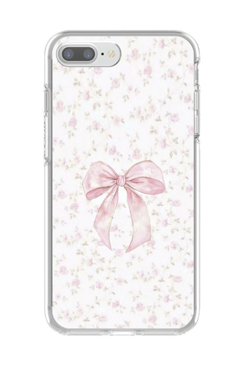 İphone 7 Plus Uyumlu Şeffaf Kılıf Kurdele 2 Tasarımlı