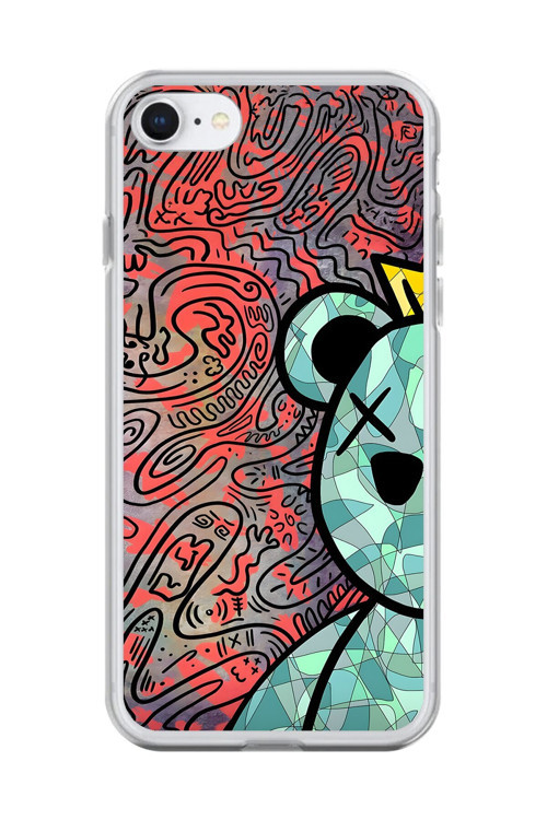 İphone 6S Plus Uyumlu Şeffaf Kılıf Graffiti 12 Tasarımlı