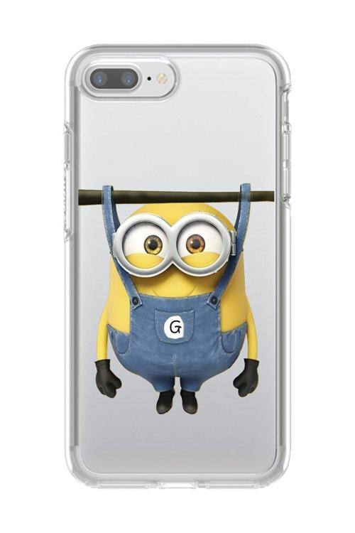 İphone 7 Plus Uyumlu Şeffaf Kılıf Minions Tasarımlı