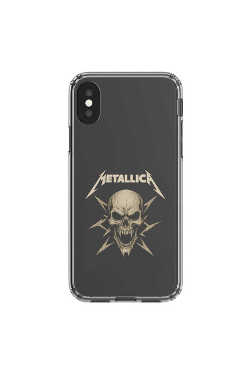 İphone Xs Max Uyumlu Şeffaf Kılıf Metallica Tasarımlı