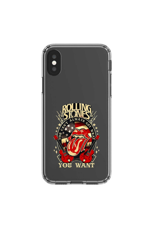 İphone Xs Max Uyumlu Şeffaf Kılıf Rolling Stones Tasarımlı