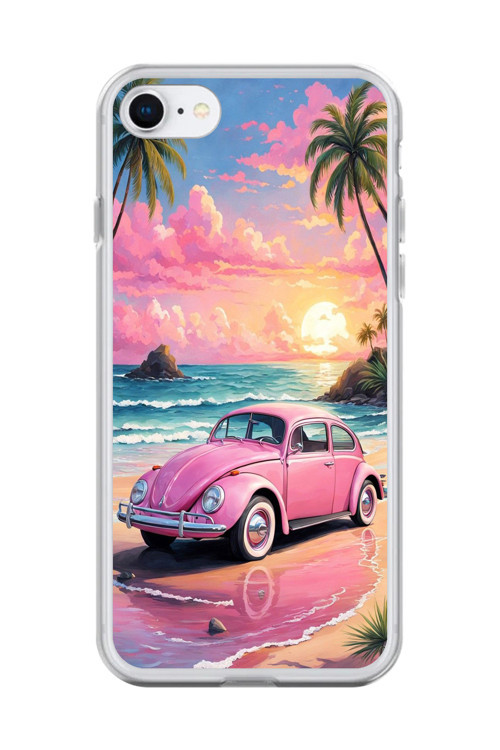 İphone 6 Uyumlu Şeffaf Kılıf Araba Tasarımlı 3
