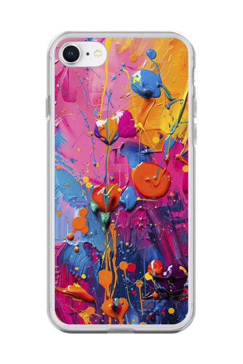 İphone 6S Plus Uyumlu Şeffaf Kılıf Graffiti 3 Tasarımlı