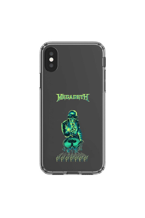 İphone Xs Max Uyumlu Şeffaf Kılıf Mega Death Tasarımlı