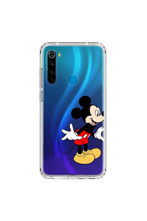 Xiaomi Redmi Note 8 Uyumlu Şeffaf Kılıf Couple Mickey 1 Tasarımlı