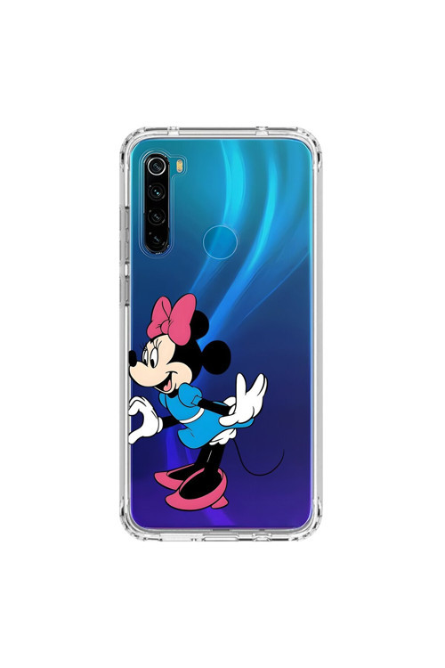 Xiaomi Redmi Note 8 Uyumlu Şeffaf Kılıf Couple Minnie 2 Tasarımlı