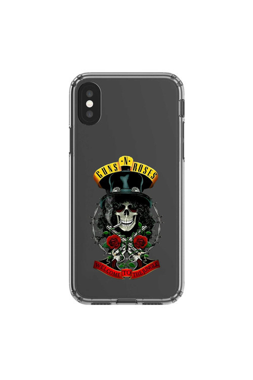 İphone Xs Max Uyumlu Şeffaf Kılıf Guns N' Roses Tasarımlı