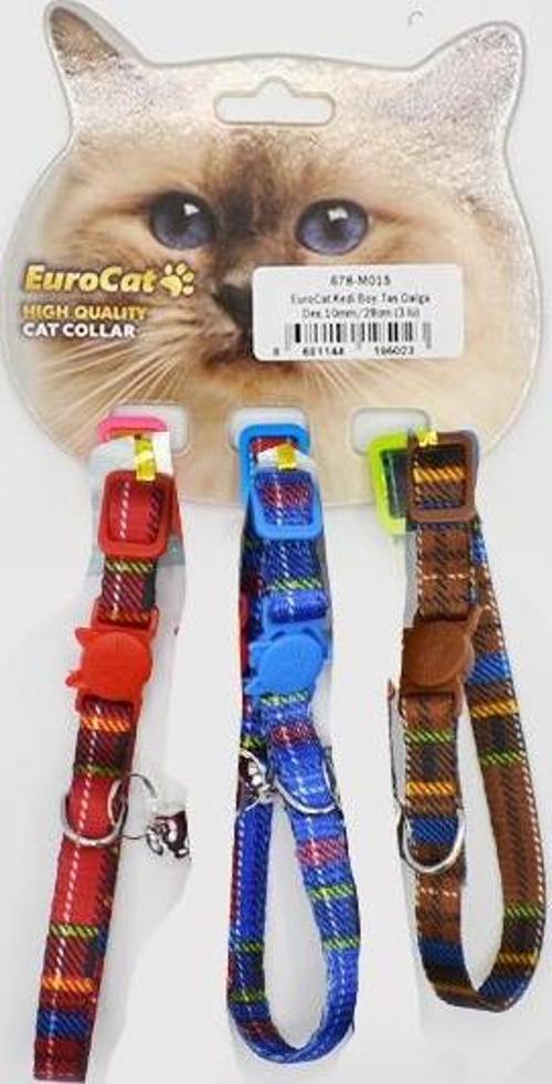 Kedi Boy. Tas. Ekose Des.10mm28cm (3 Lü)