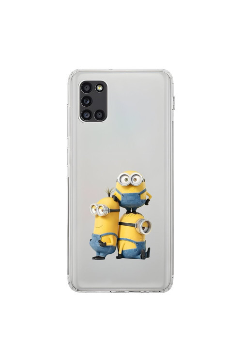 Samsung Galaxy A31 Uyumlu Şeffaf Kılıf Cartoon 10 Tasarımlı