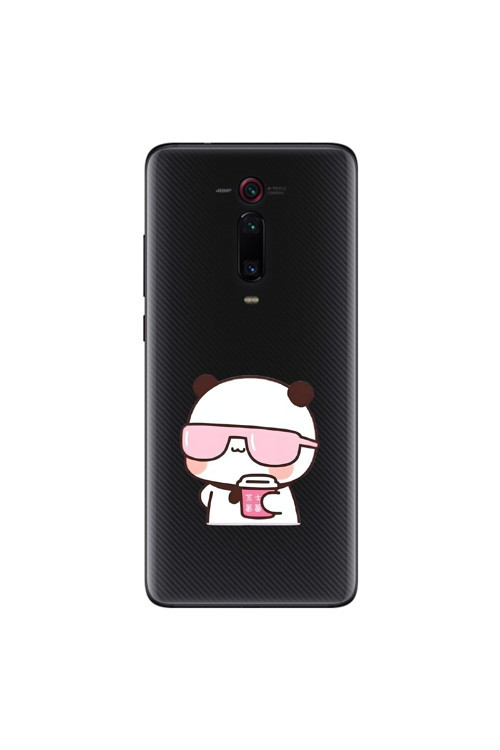 Xiaomi Mi 9T Pro Uyumlu Şeffaf Kılıf Couple Ayıcık 2 Tasarımlı