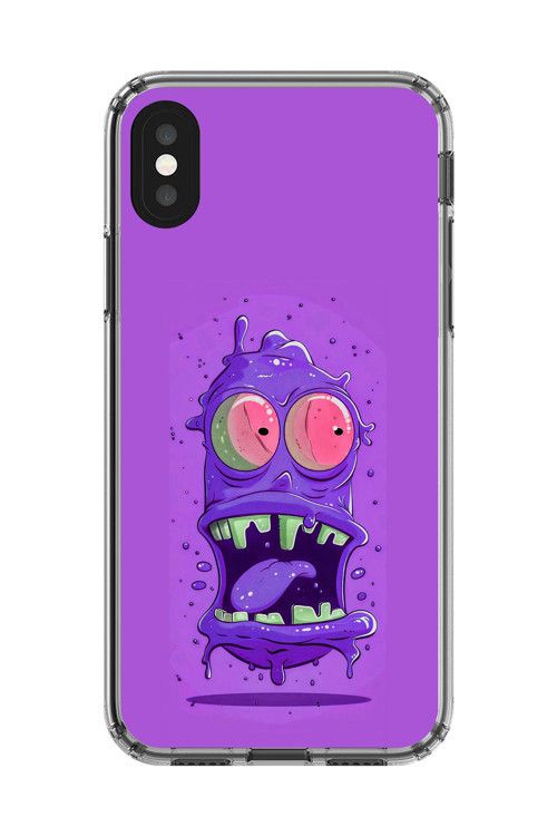 İphone Xs Max Uyumlu Şeffaf Kılıf Virüs Tasarımlı 2