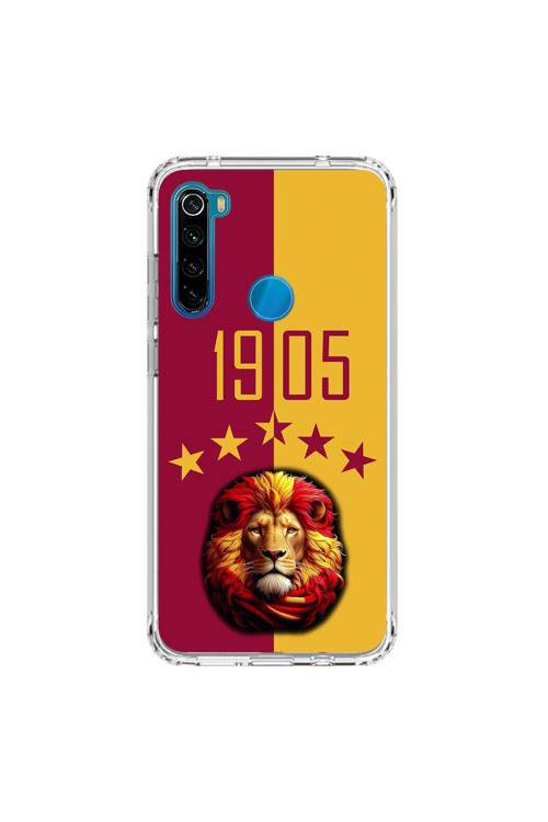 Xiaomi Redmi Note 8 Uyumlu Şeffaf Kılıf 1905 Aslan Tasarımlı