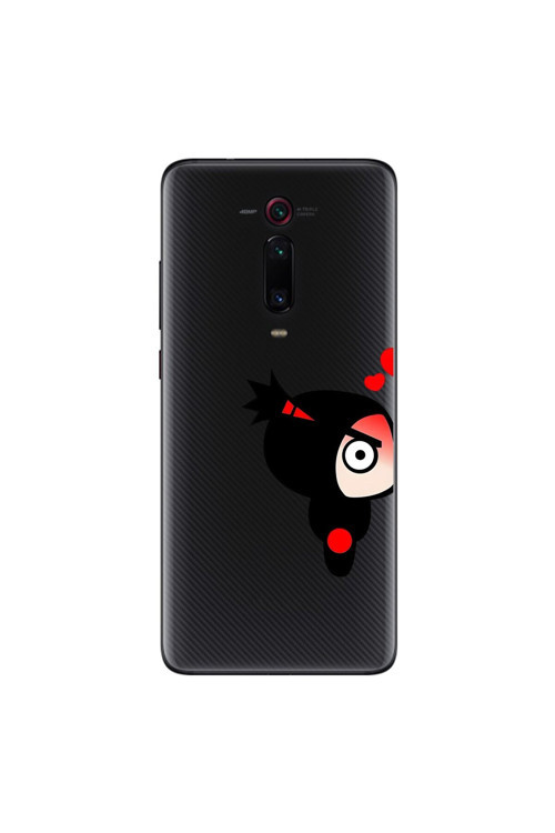 Xiaomi Mi 9T Pro Uyumlu Şeffaf Kılıf Couple Pucca 1 Tasarımlı
