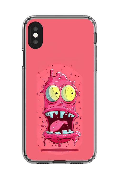 İphone Xs Max Uyumlu Şeffaf Kılıf Virüs Tasarımlı 1