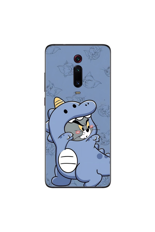 Xiaomi Mi 9T Pro Uyumlu Şeffaf Kılıf Couple Tom 1 Tasarımlı