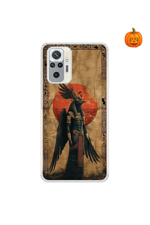 Xiaomi Redmi Note 10 Pro Uyumlu Şeffaf Kılıf Antik Mısır 7 Tasarımlı