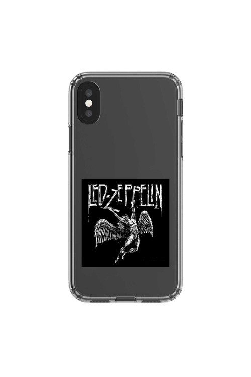 İphone Xs Max Uyumlu Şeffaf Kılıf Led Zeppelin Tasarımlı