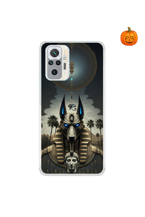 Xiaomi Redmi Note 10 Pro Uyumlu Şeffaf Kılıf Antik Mısır 5 Tasarımlı